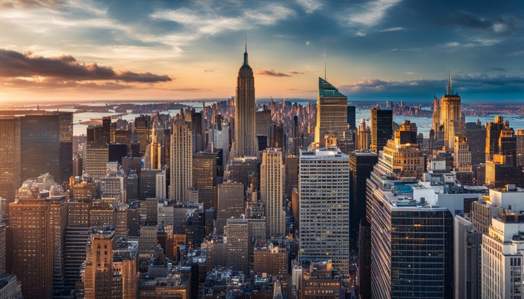New York city skyline